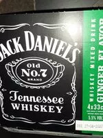 Mängden socker i Whiskey mixed drink ginger flavor Jack daniel's