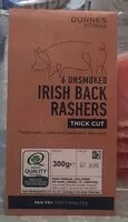 Mängden socker i Unsmoked irish back Rashers