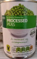 Mängden socker i Processed Peas