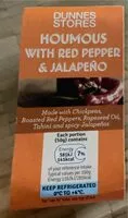 Mängden socker i Hummus with red pepper and jalapeño