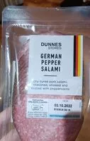 Mängden socker i German pepper salami