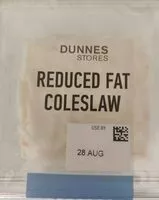 Mängden socker i Reduced fat coleslaw