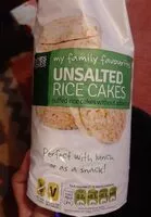 Mängden socker i Unsalted Rice Cakes