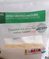 Mängden socker i Irish Grated Mature white cheddar cheese