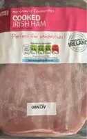 Mängden socker i Cooked Irish Ham