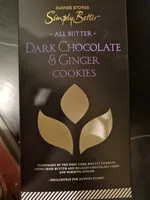 Mängden socker i dark chocolate and ginger cookies