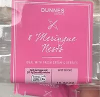 Mängden socker i Meringue nests