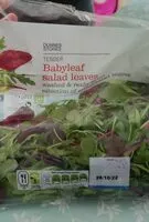 Mängden socker i Tender Baby Leaf Salad Leaves