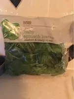 Mängden socker i Baby Spinach Leaves