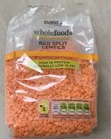 Mängden socker i Red split lentils