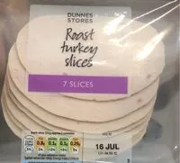 Mängden socker i Roast Turkey slices