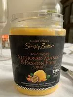 Mängden socker i Alphonso mango and passion fruit
