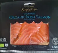 Mängden socker i Organic smoked salmon
