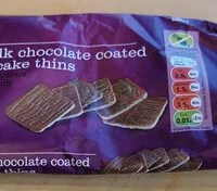 Mängden socker i 8 Milk chocolate coated rice cake thins