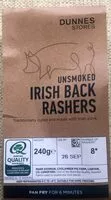 Mängden socker i Irish back rashers