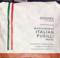 Mängden socker i Wholemeal pasta