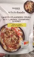 Mängden socker i Toasted Flaxseed Crunch