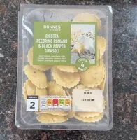 Mängden socker i Ricotta, Pecorino ramano & black girasoli