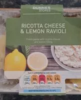 Mängden socker i Ricotti cheese and lemon ravioli