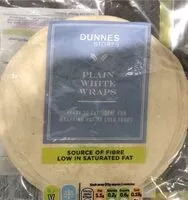 Mängden socker i Plain white wrap