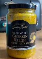 Mängden socker i Gherkin relish with mustard