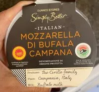 Mängden socker i Mozzarella di bufala campana