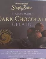 Mängden socker i Dark chocolate gelato