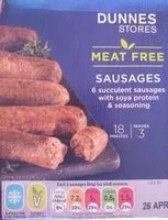 Mängden socker i Meat free sausages