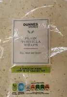 Mängden socker i Plain tortilla wraps