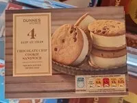 Mängden socker i Chocolate chip cookie sandwich