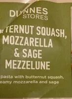 Mängden socker i Butternut Squash, Mozzarella & Sage Mezzelune