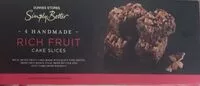 Mängden socker i Rich fruit cake