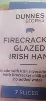 Mängden socker i Firecracker glazed irish ham