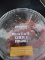 Mängden socker i Mixed olives cheese tomatoes