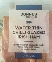 Mängden socker i Wafer thin chilli glazed irish ham