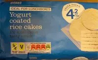 Mängden socker i Yogurt Coated rice cakes