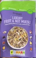 Mängden socker i Luxury fruit & nut muesli