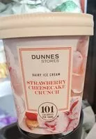 Mängden socker i Dairy Ice-cream Strawberry cheesecake crunch
