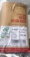 Mängden socker i Dices irish beef