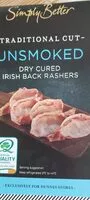 Mängden socker i Simply better unsmoked dry cured irish back bacon