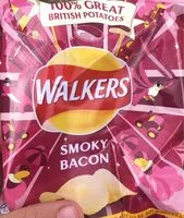 Mängden socker i Walkers smoky bacon crisps
