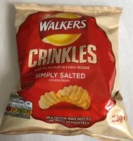 Mängden socker i Walkers CRINKLES crisps