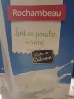 Mängden socker i Lait en poudre écrémé