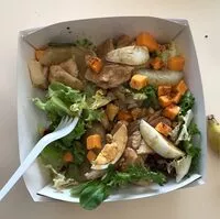 Mängden socker i Salade Bastide poulet cacahuètes