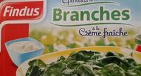 Mängden socker i Epinards en branches à la crème fraîche
