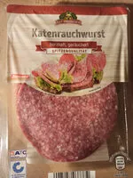 Mängden socker i Katenrauchmettwurst herzhaft, geräuchert