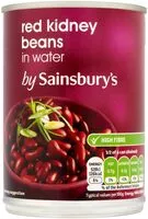Mängden socker i Red kidney beans in water