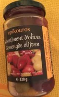Mängden socker i Assortiment d'olives