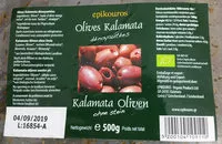 Mängden socker i Olives Kalamata dénoyautées