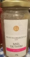 Mängden socker i Miel de thym